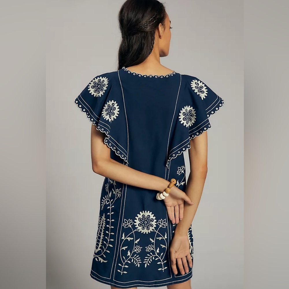 Anthropologie Let Me Be Embroidered Tunic Dress - Picture 2 of 5